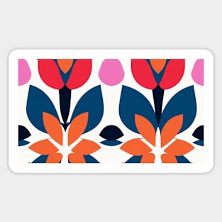 Colorful Flower Pattern V7 Sticker